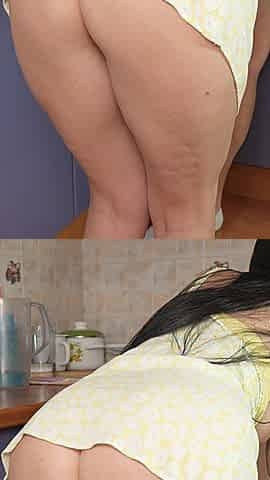 Stepson Fucks His Stepmom Right in the Kitchen