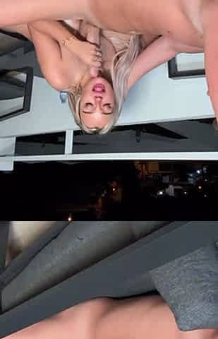Alaska Clarke Fucks Her Man In The Balcony