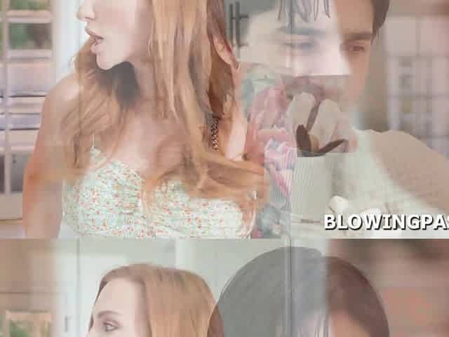 Stepmom saw my big cock and now she wants to give me blowjob