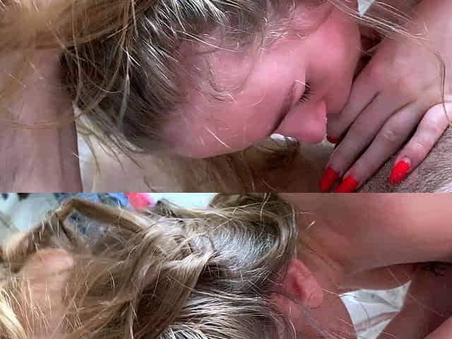 Amateur Blonde Blowjob CIM
