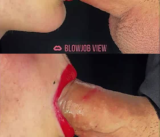ASMR That babe takes my ramrod in her warm throat sluggishly!