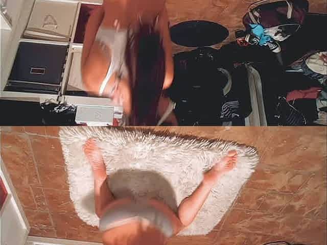 Hot Tic Tok Slut Went From Being A Model to trying Porn and getting her head used to face fuck and shoot loads all over