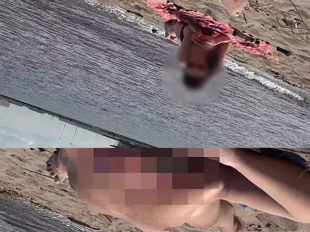 RAMROD FLASH ON BEACH - Little rod public flashing