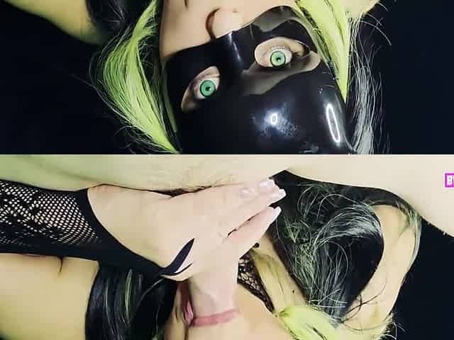 Insane Edging Headjob By Bunny With Green Eyed