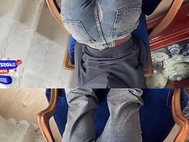 Coarse anal-act of love for a sexy stepsis. Torn jeans and taut backdoor