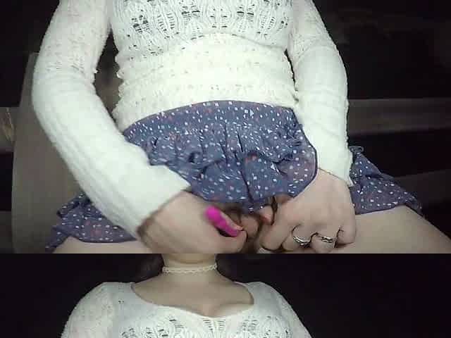 horny big tits fucking in public with hot creampie / Miriam