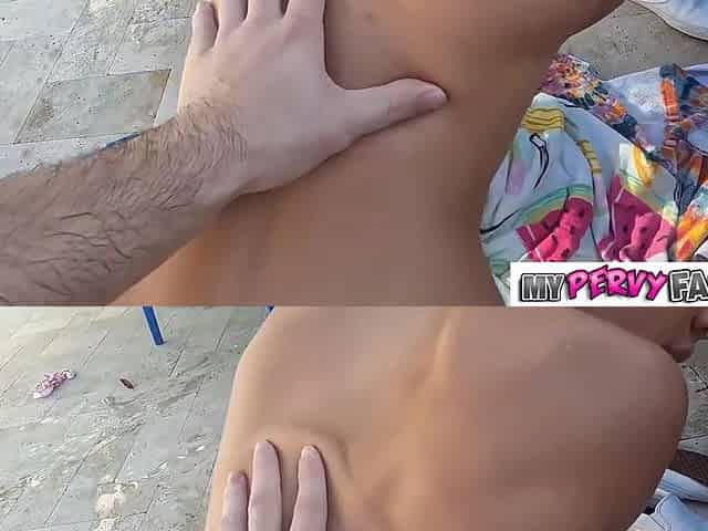 Holy Hell! Skinny Dippin Sex With Stepsis - Jc Wilds And Peter Green