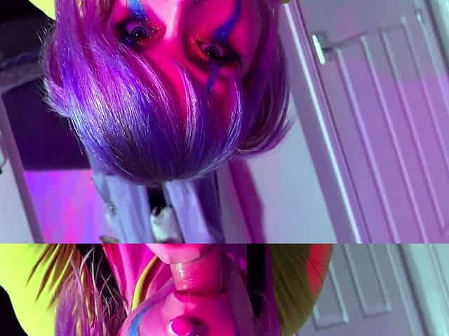 Trick or Treat Clown Takes Dick In Her ASS