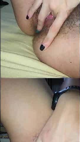 Homosexual FTM jerks off and creams himself close-up