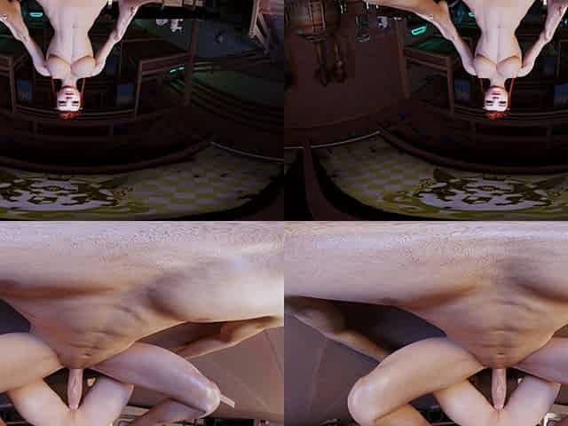 Brunette is shafted in a 3D fucking