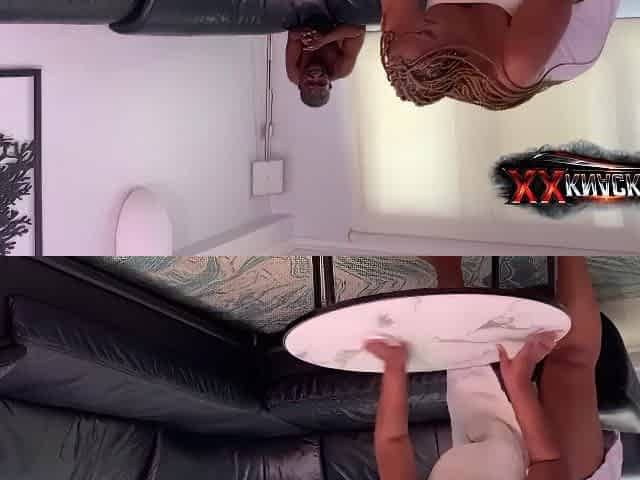 HER BOM BOM LOOK SO BIGGEST AND HER BREAST LOOK SO CUTE AND HER BOSS CANNOT HESITATE TO POUND HER LARGE VAGINA