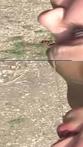 Teen Mariann Pisses and Fucks Horny Grandpa Outdoors