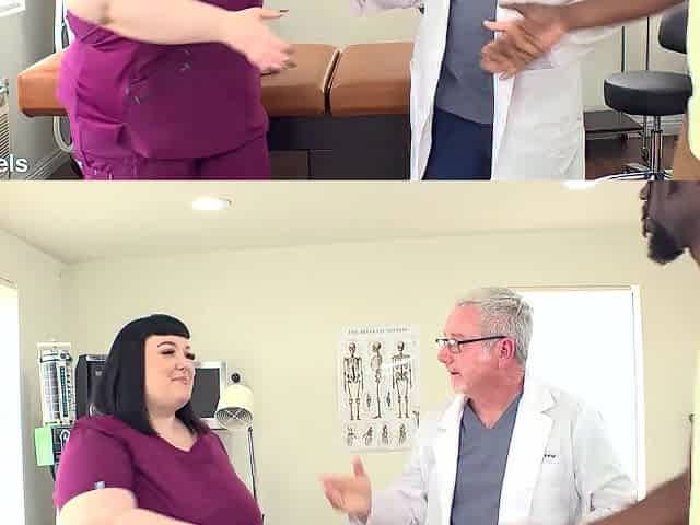 Chubby Nurse Alexxxis Allure Cannot Resist Patient's BBC JM1258