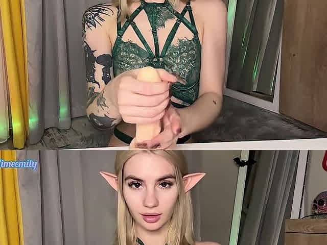 This elf will give u magic tugjob so obey imeemily