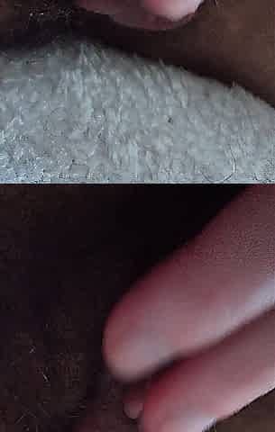 Sexually excited FTM large love button masturbation