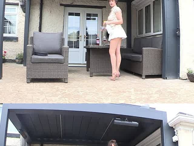 Real amateur couple outdoor ass fuck and anal creampie in hd