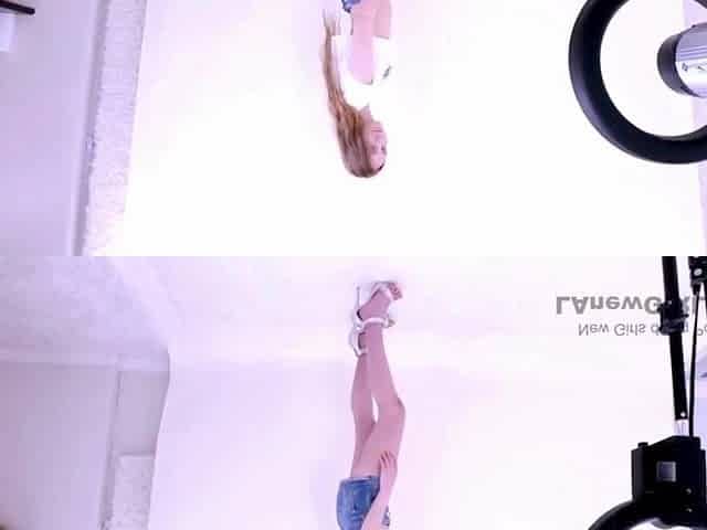 Excellent blond model got tempted by the producer