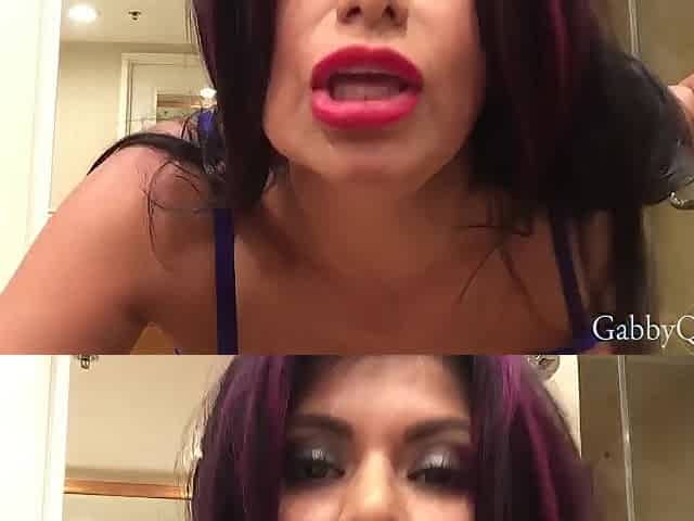 mother I'd like to fuck Gabby Quinteros In Blue! That babe Gets Thrilled As This babe Masturbates!