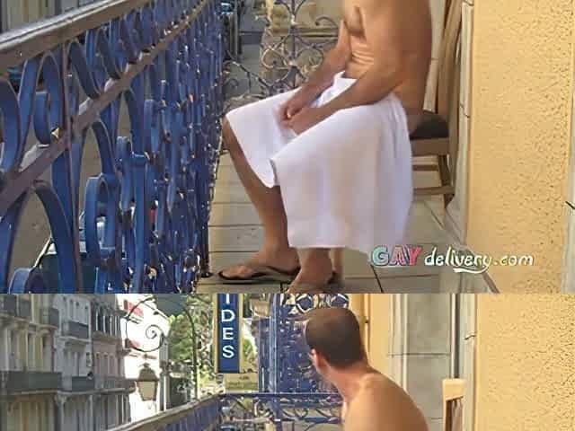 Daddy On Balcony