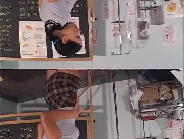 Student tries to convince her teacher to bang her from the booty