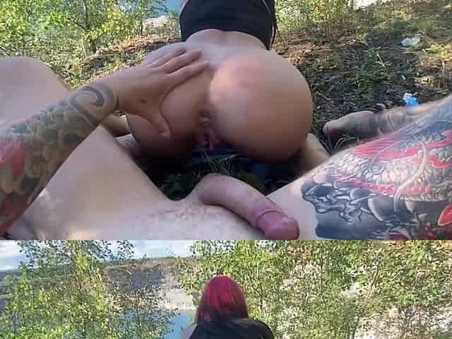 Redhead Latina: Lockdown Anal Ride in the Wild POV