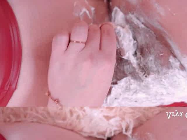 Mistresse shaving her haired pierced vagina 4k clip
