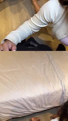 POV: Caught My Step-cousin in Lingerie and Couldn't Help Cumming in Her Mouth