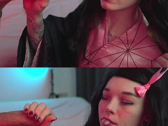 Slutty Nezuko Got Her Horny Holes Fucked