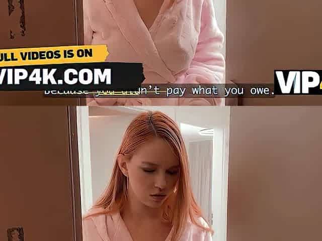 VIP4K. A Redhead Tempted the Debt collector