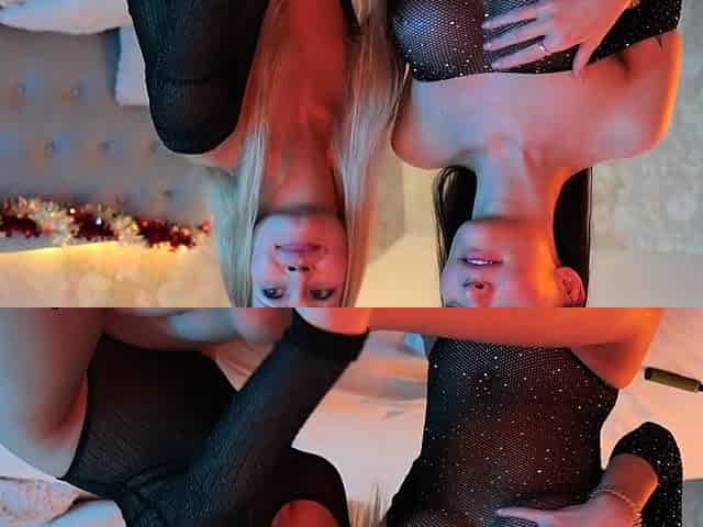 Two sexy lesbians in lingerie