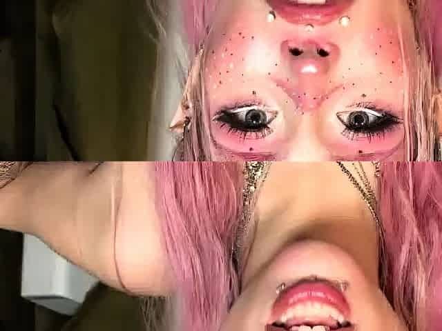 Close up teen pussy gaping action
