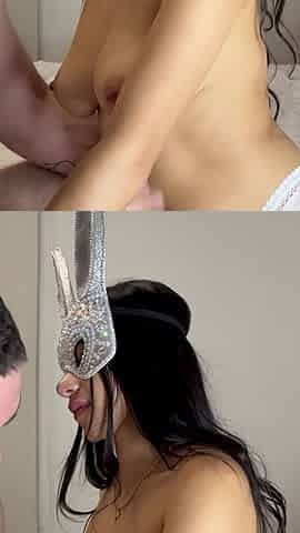 Amateur Latina with Big Naturals Takes Two Creampies and Gets Impregnated in First Porn Casting