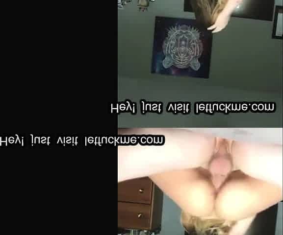 big tits sexy blonde girl ass twerking on dick fucking