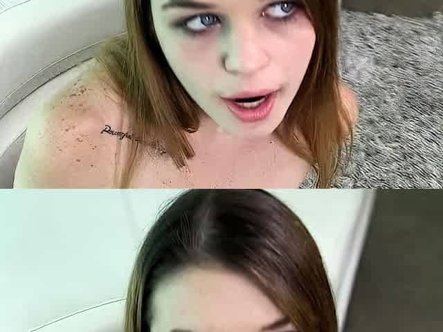 Amateur teen blowjob babe facialized
