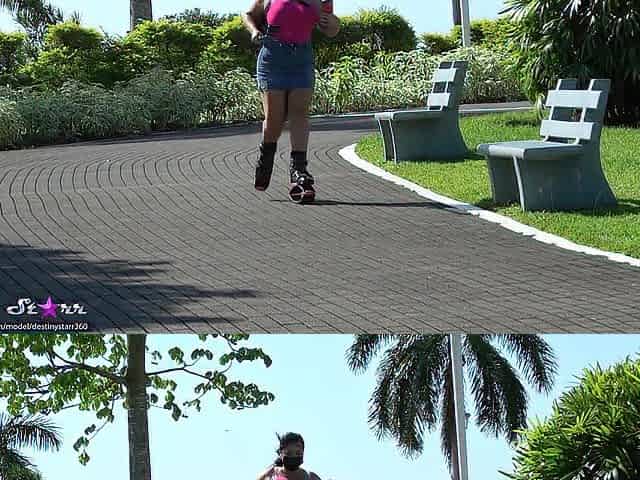 Excessive Bounce Brassiere Problems In Slowmo During the time that Running On My Jump Boots - Destiny Starr