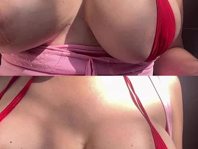 Making My Big Juicy Boobs Bounce Outdoor While I Smoke a Cigarette Slow Motion