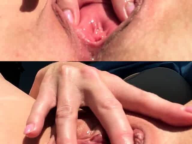 Real Female Orgasms - Huge Pussy Lips Close Up