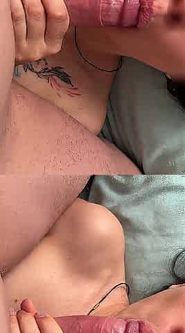I suck anything without him? I suck him very passionately, I crave him to cum inside me?