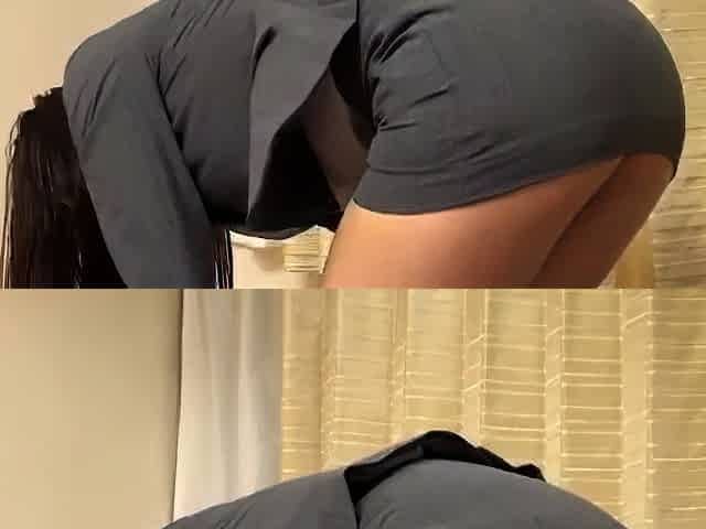 Amateur Asian does doggystyle with boyfriend