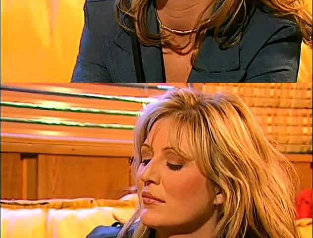 Busty blond and brunette lesbian porn