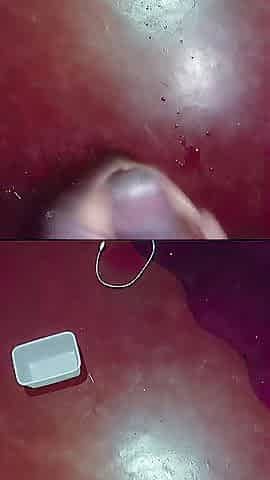 Abode male masturbating his ebony hard darksome ramrod when alone in the abode ????????????
