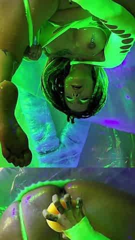 Nasty Neon Solo Fuck