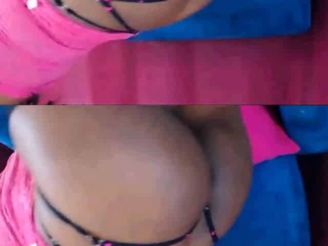 Mature Ebony Anal Play with Dildo on Cam