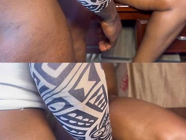 Blackninja Banging a Chubby African Latina on a Desk