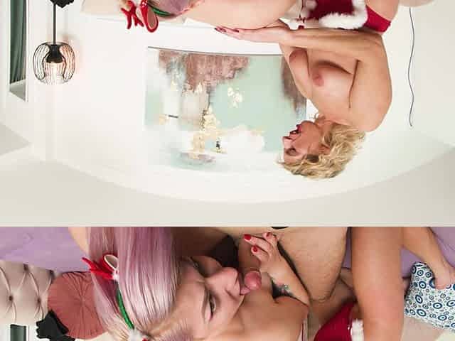 Merry Christmas in Anal Threesome