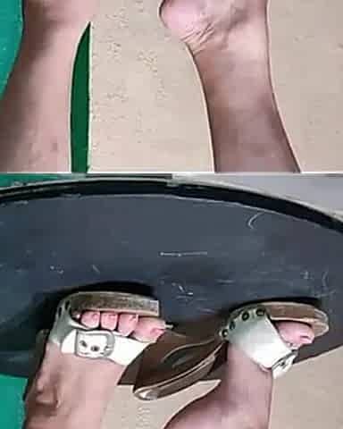 Playing with My Feet on His Dick 1