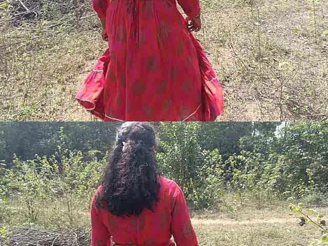 Hot Cream Pussy in Forest Side Outdoor