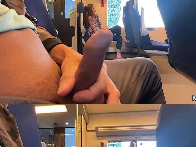 A stranger masturbated and sucked me on the educate in public