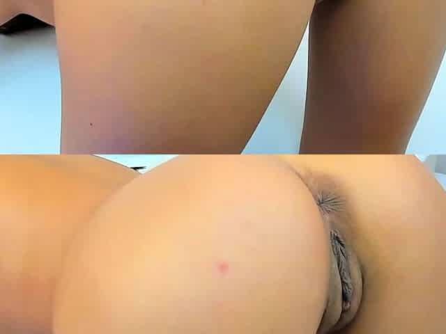 Amateur brunette Michelle with small tit