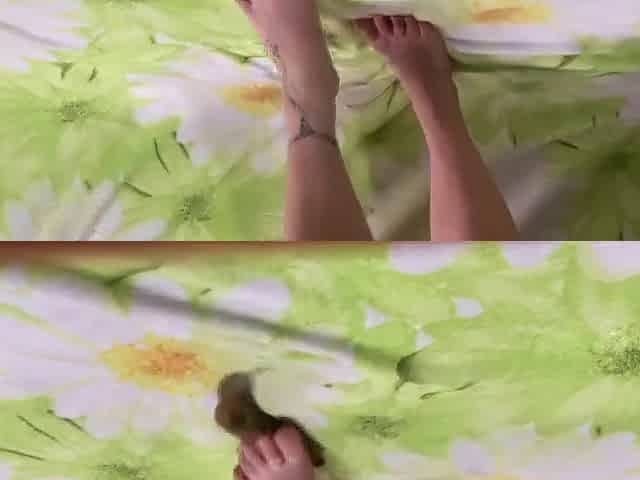 Blowing Up Banana - Double Fetish - Food and Feet Fetish from Nataly Cors